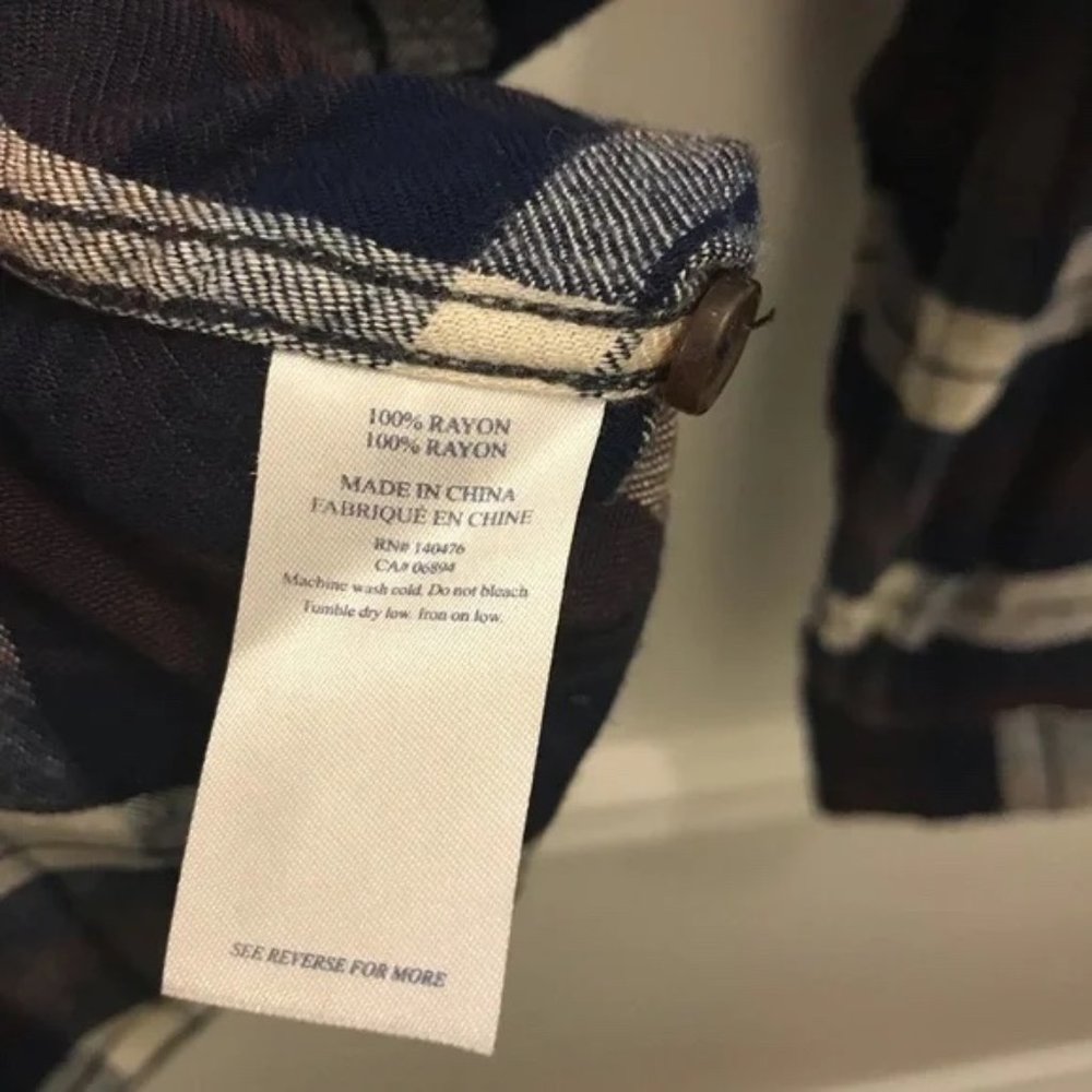 Faherty Plaid Button Down Top - image 6